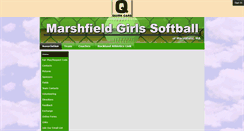 Desktop Screenshot of marshfieldgirlssoftball.net